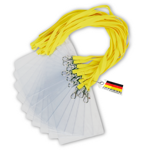 10 x Lanyards with ID Card Holder DIN A6