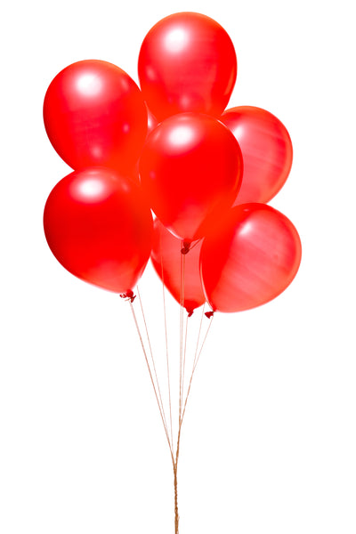 50 x Balloons - red / blue